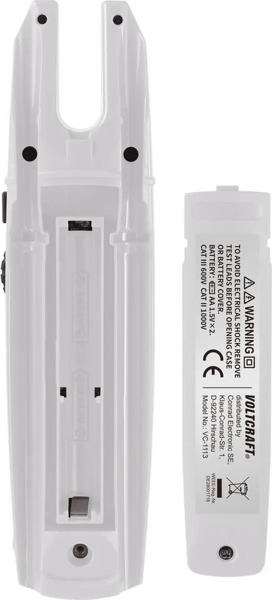 Voltcraft VC-1113 Stroomtang Digitaal - CAT II 1000 V - afbeelding 6 van 6