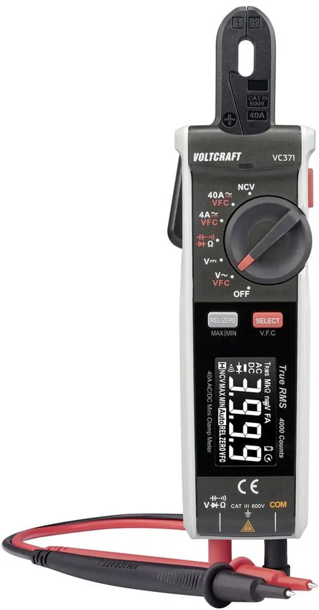 Voltcraft VC-371 Stroomtang Digitaal