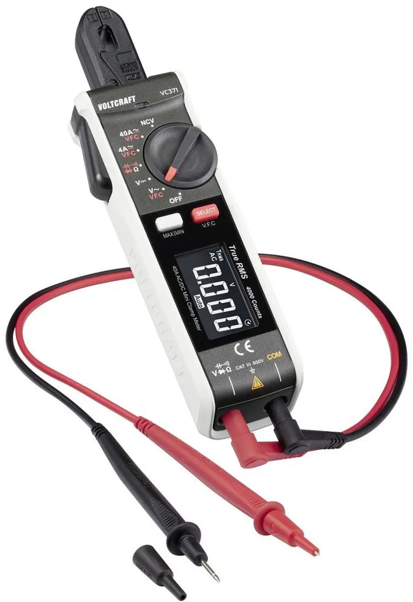 Voltcraft VC-371 Stroomtang Digitaal - 600 V - afbeelding 3 van 5