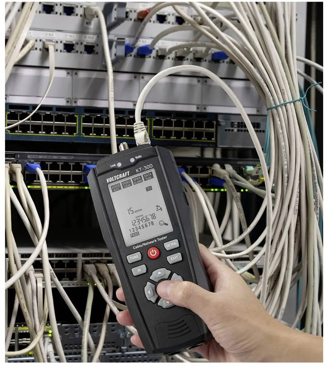 Voltcraft KT-300 kabeltester VC-17497100 - afbeelding 4 van 6