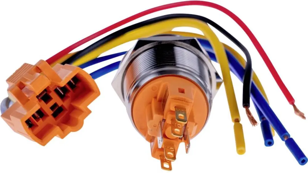 Joy-it BUTTON22B-M-RD Toetsschakelaar 250V 7A Rood - afbeelding 4 van 4