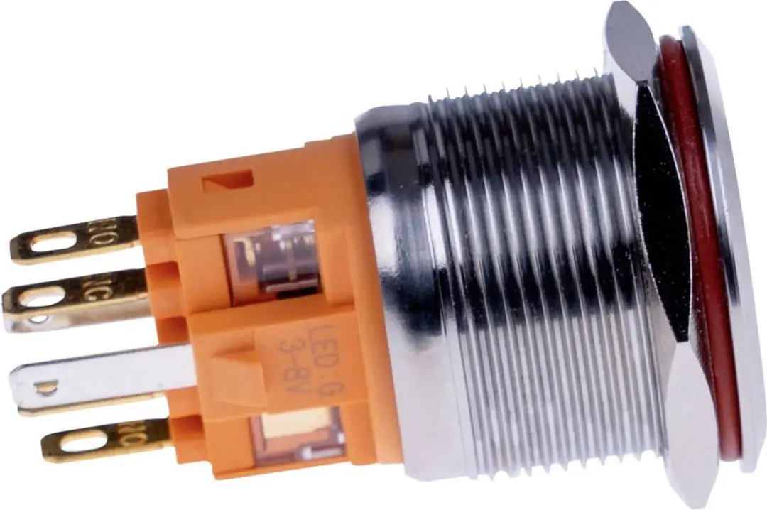 Joy-it BUTTON22B-M-RD Toetsschakelaar 250V 7A Rood - afbeelding 2 van 4