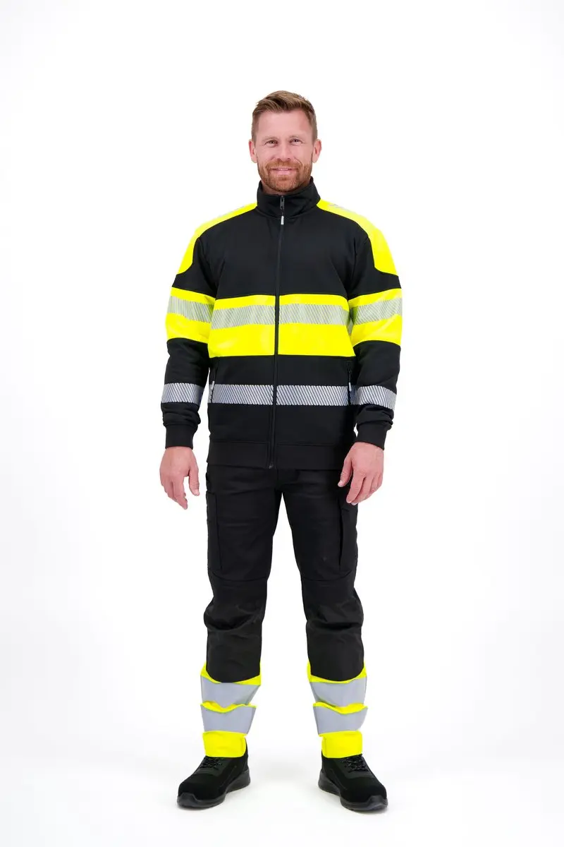 Herock Karis High Vis Sweatvest Zwart / L