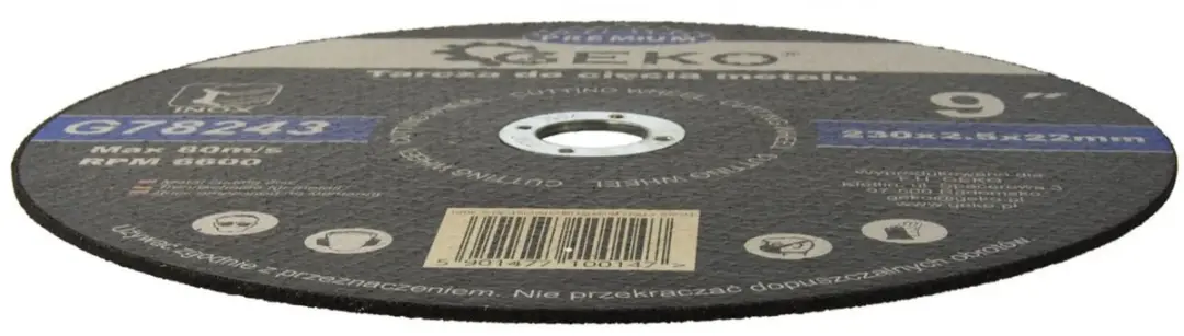 GEKO G78243 Metaalschijf 230mm - 2,5mm - 5 stuks - afbeelding 3 van 3