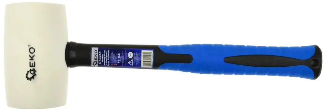 GEKO Rubberen Hamer - Glasvezel Handvat - afbeelding 2 van 5