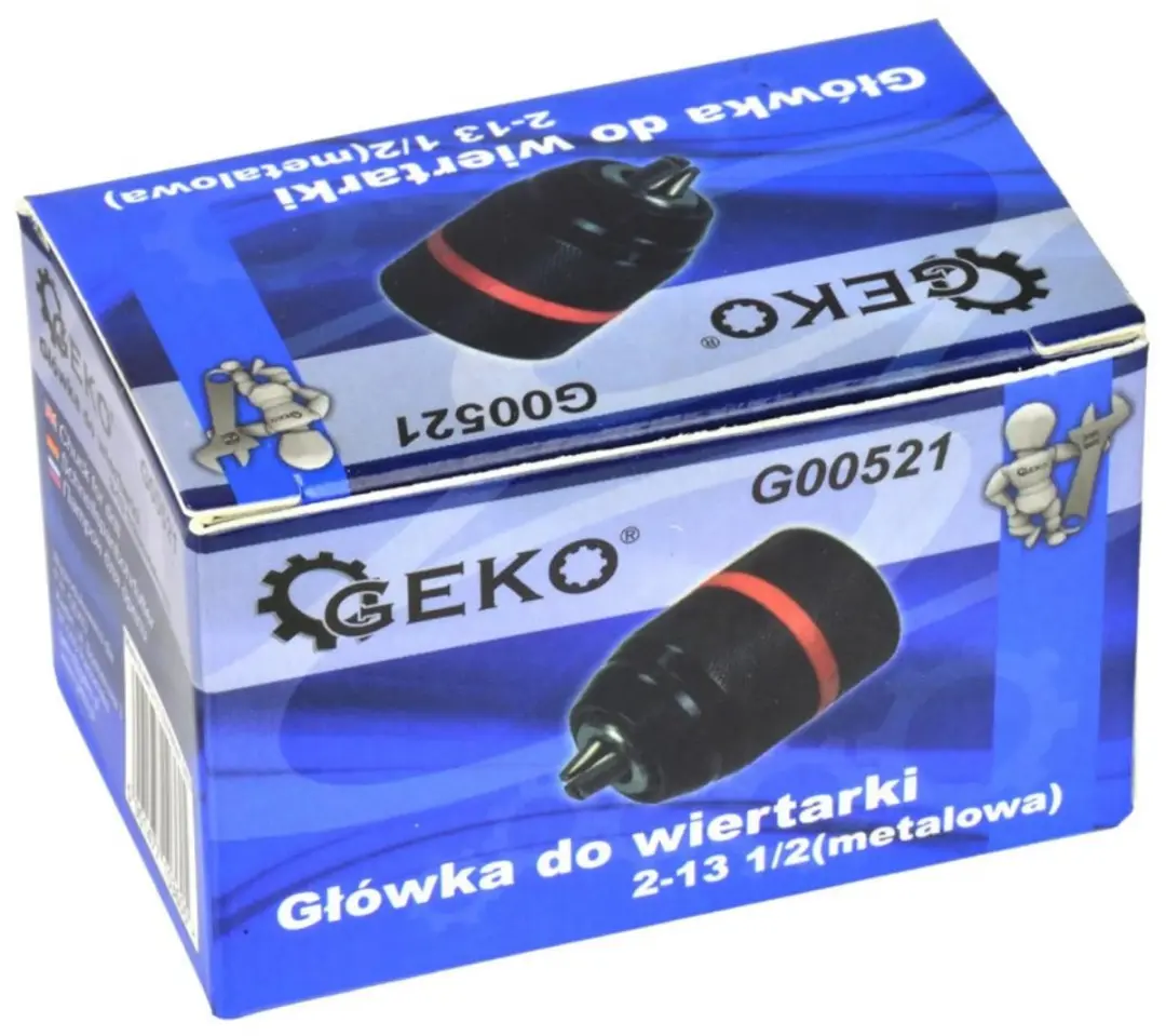 GEKO Boorkop G00521 - Metaal - Klikstop - 2-13mm - afbeelding 2 van 4