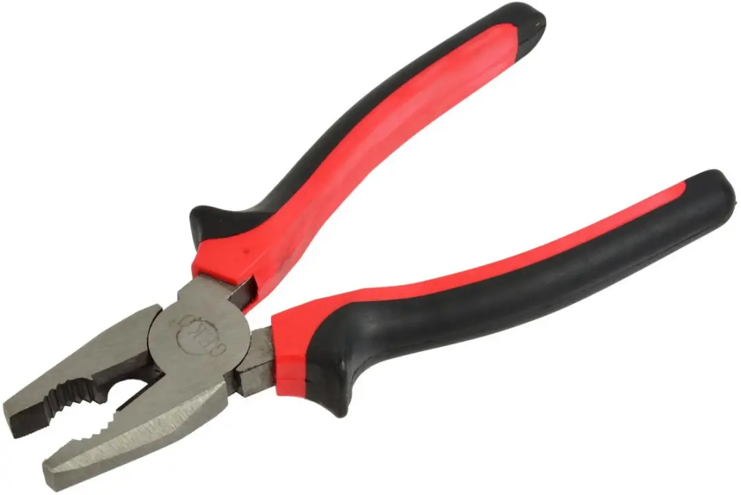 GEKO Combinatietang 200mm - Staal - Rood/Zwart - afbeelding 2 van 2