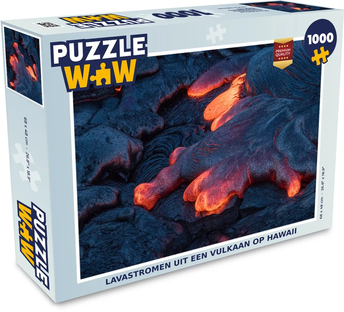 PuzzleWow Hawaii Lavastromen Vulkaan Legpuzzel 1000 Stuks