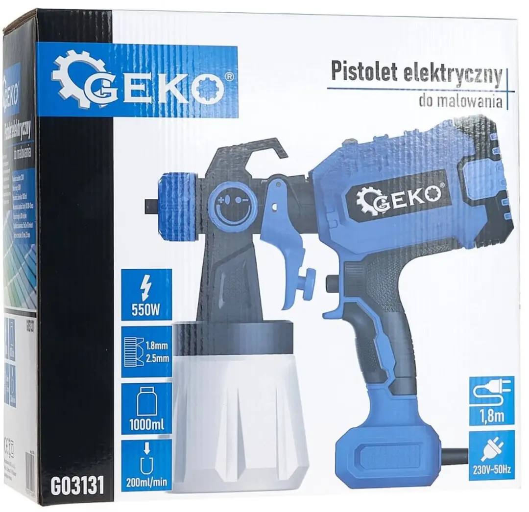 GEKO G03131 Verfspuitpistool - 400W - 800ml - afbeelding 5 van 6