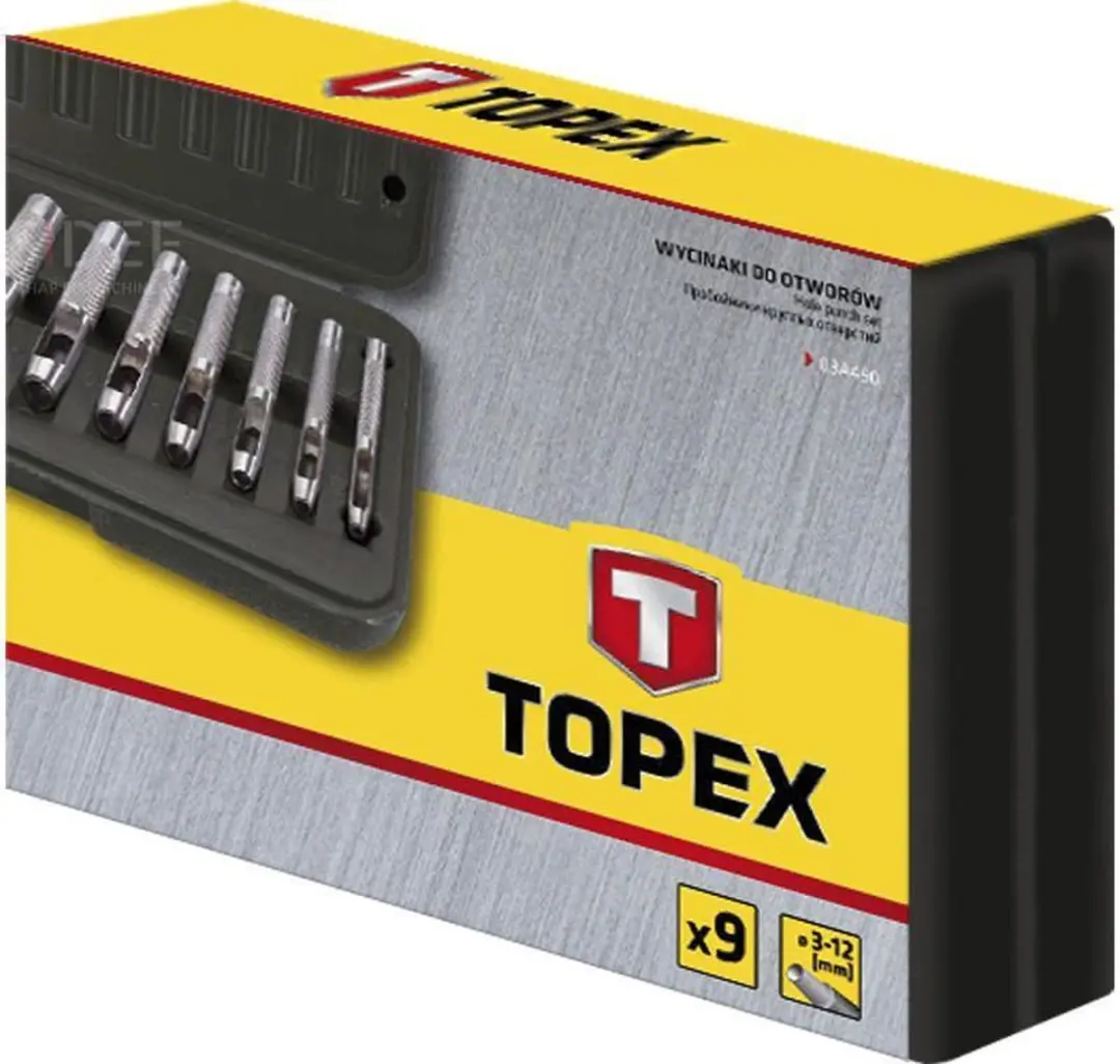 Topex Hollepijpset 9-delig 3-12mm - afbeelding 2 van 2