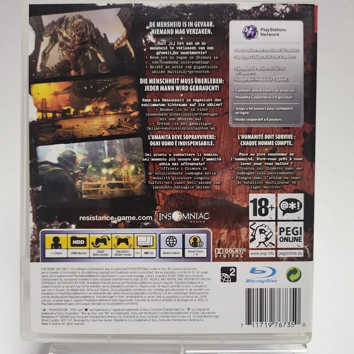 Sony PlayStation Resistance 2 Essentials Edition