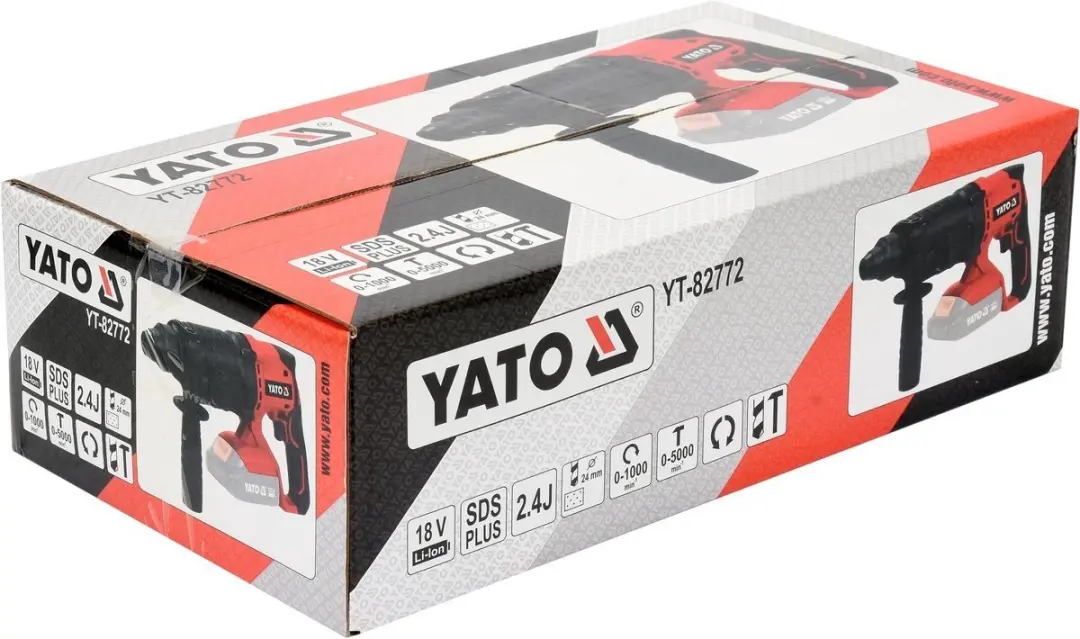 Yato YT-82772 18V Accu SDS-plus Boorhamer - 2.4J - Solo - afbeelding 2 van 4