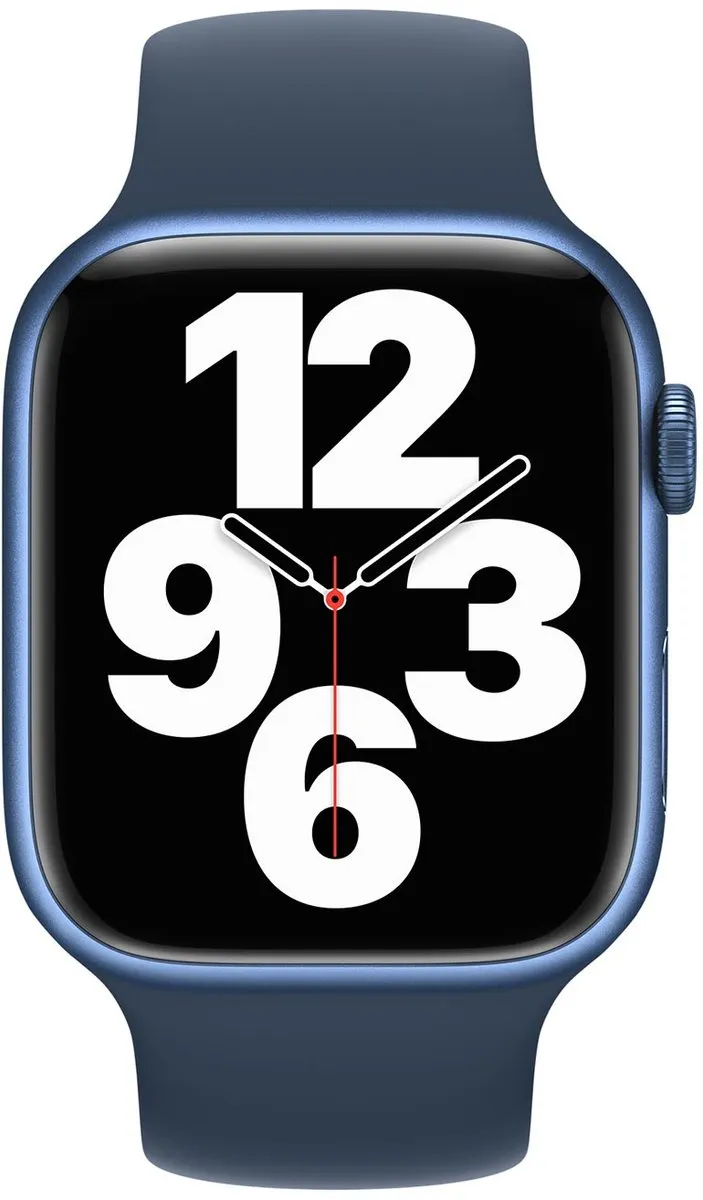 Apple Siliconen Solobandje Abyss Blue - 44/45/46/49mm