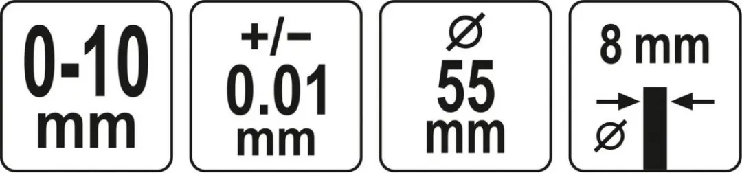 Yato YT-72450 Meetklok 0-10mm - afbeelding 3 van 3
