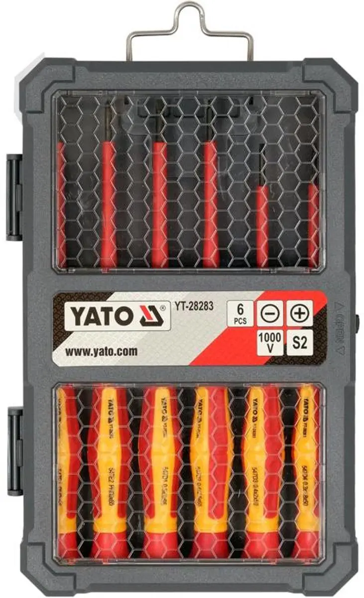 Yato YT-28283 Precisieschroevendraaierset 6 Delen - Rood - afbeelding 2 van 3