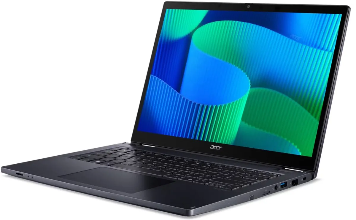 Acer TravelMate TMP414RN-55-TCO-59VM 2-in-1 Laptop - 14" Touch WUXGA - Blauw