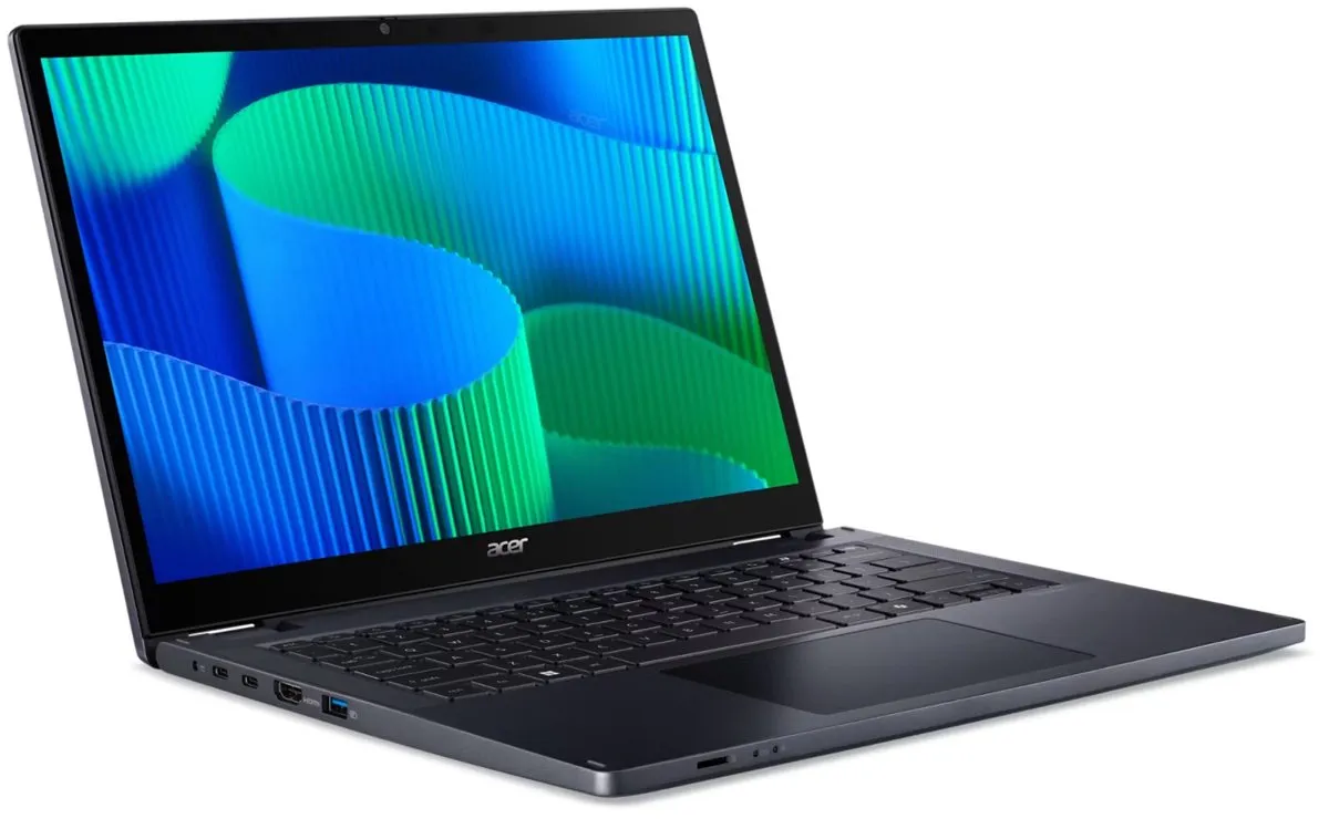 Acer TravelMate TMP414RN-55-TCO-59VM 2-in-1 Laptop - 14" Touch WUXGA - Blauw