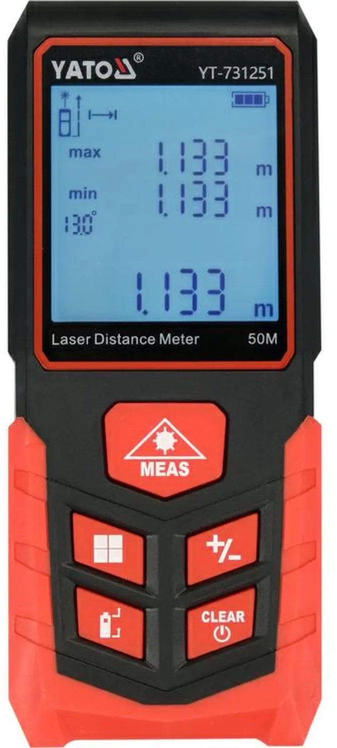 YATO YT-731251 Digitale Laser Afstandsmeter 50m