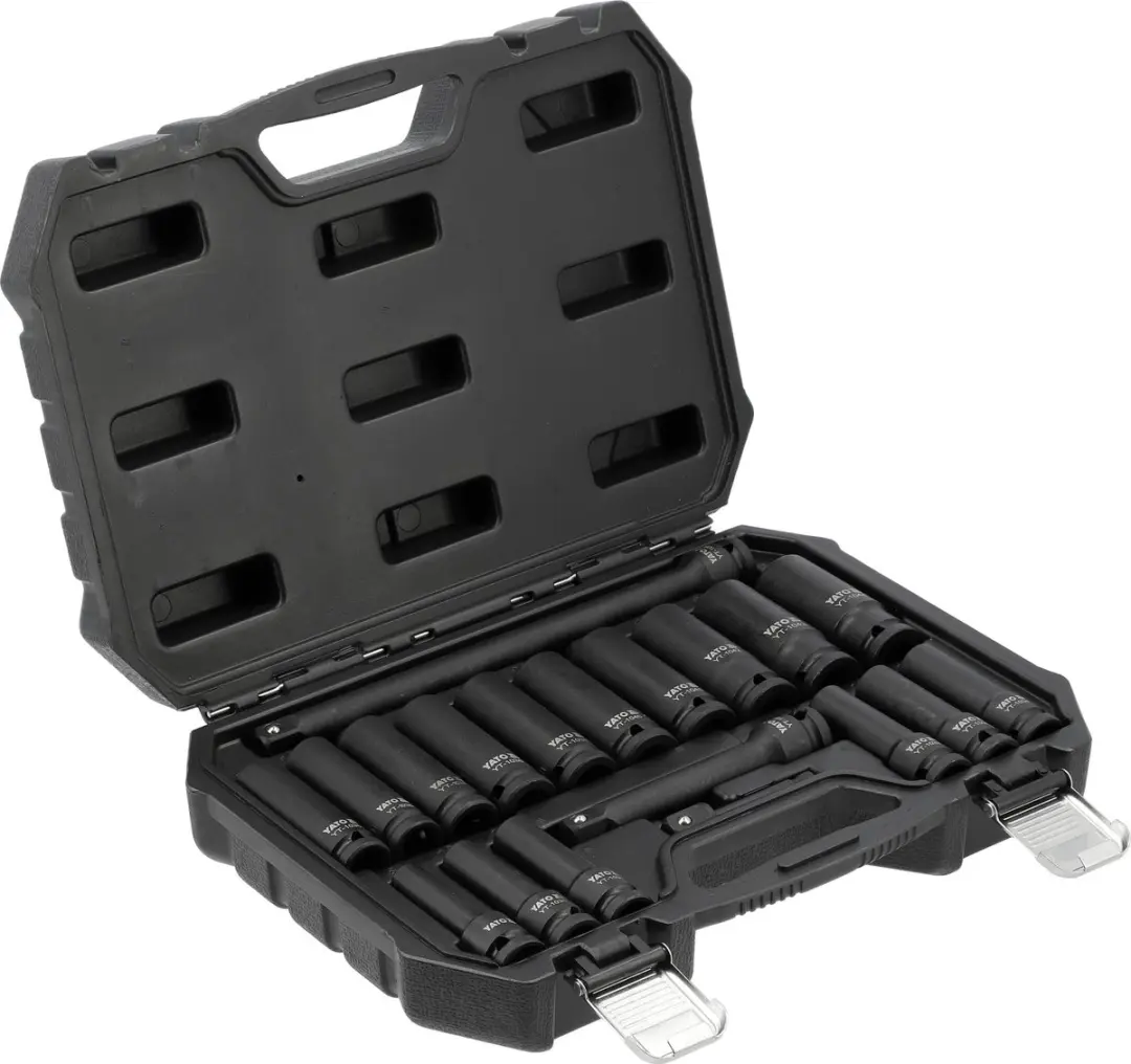 Yato YT-10556 Krachtdoppenset 1/2" - 19-delig - afbeelding 2 van 3