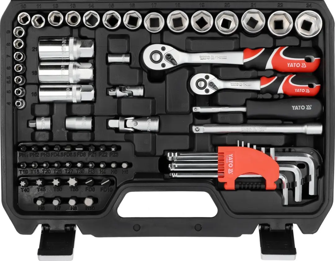 Yato YT-38785 Doppenset 92-delig - 1/4" en 3/8" - afbeelding 3 van 4