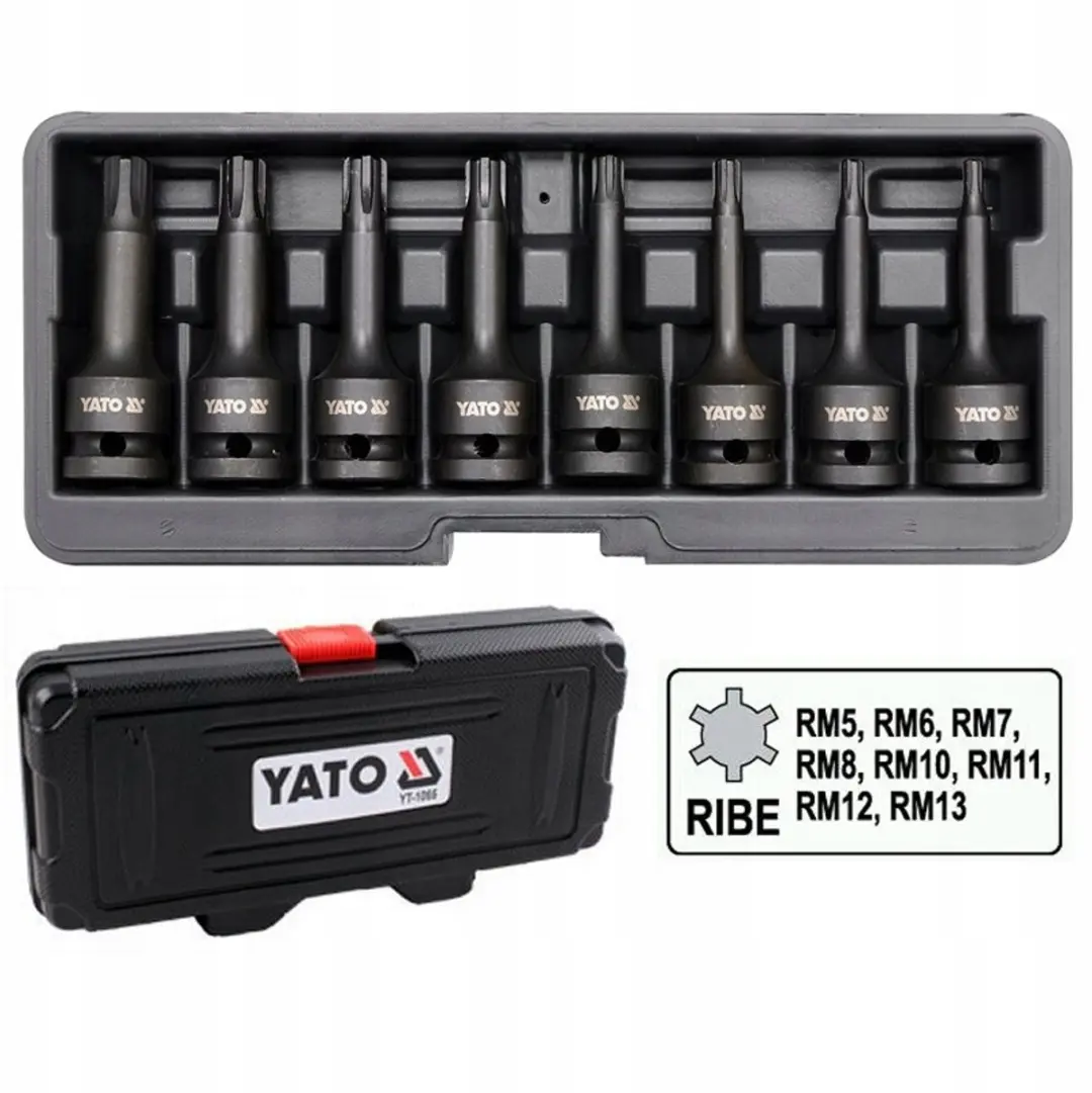 Yato Ribe Hamerset 1/2" 8-delig - afbeelding 2 van 2