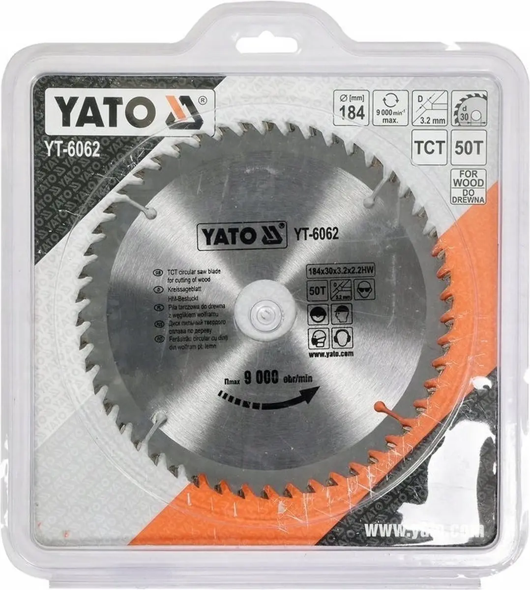 Yato YT-6062 Cirkelzaagblad Ø184mm 50T - afbeelding 3 van 3