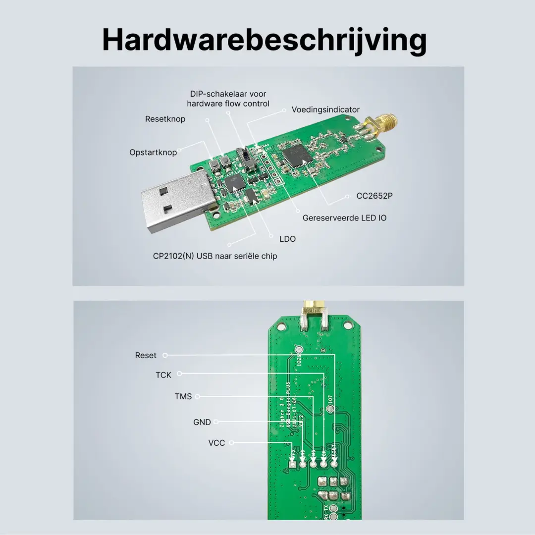 Sonoff ZBDongle-P ZigBee 3.0 USB Dongle Plus - Zwart - afbeelding 3 van 6
