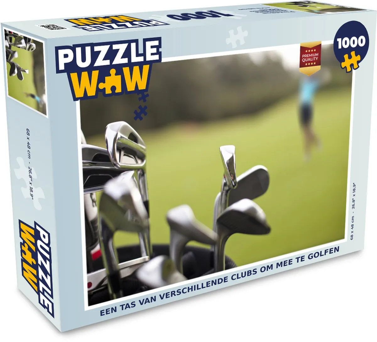 PuzzleWow Golf Tas Legpuzzel 1000 Stuks