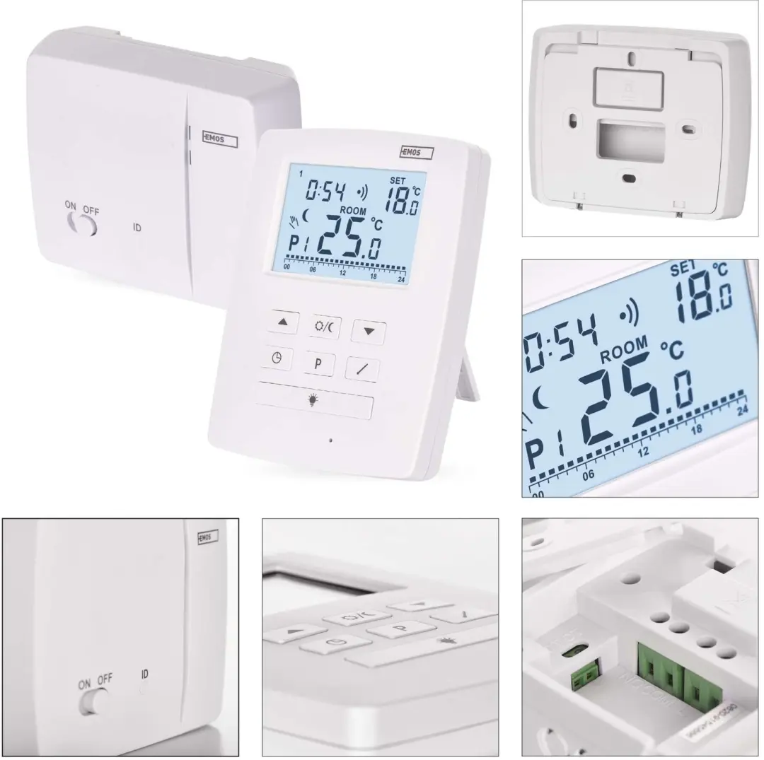 Emos P5611OT Programmeerbare OpenTherm Kamerthermostaat - Draadloos - Wit - afbeelding 5 van 6