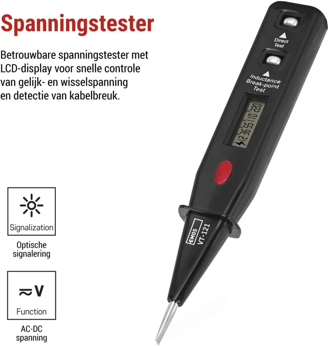 EMOS VT-121 M0049N Spanningsmeter - afbeelding 3 van 6