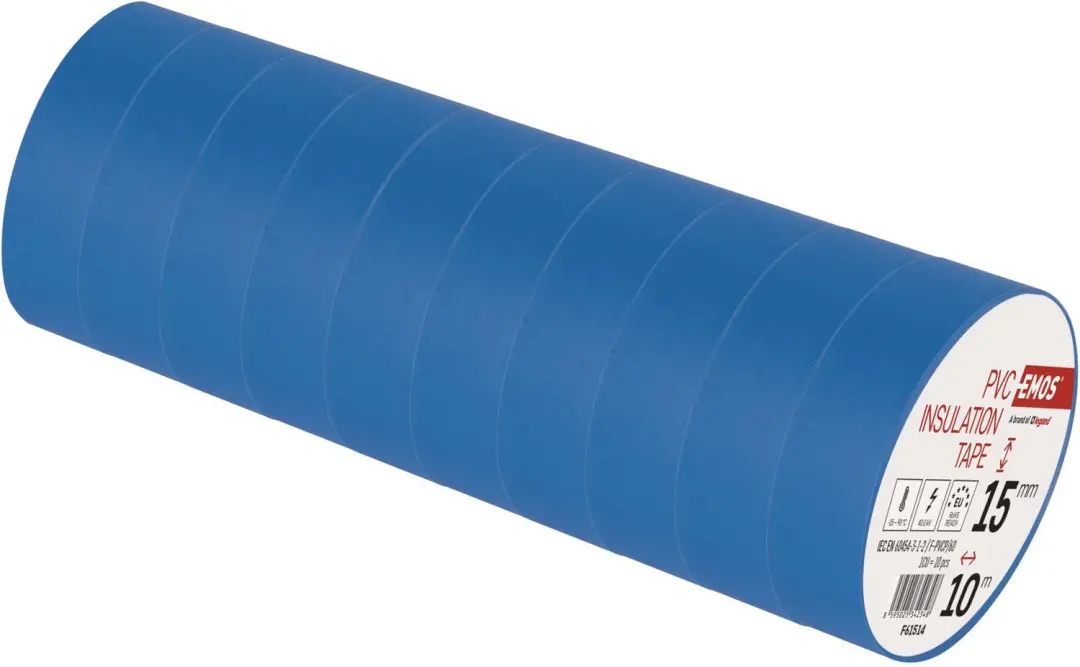 Emos PVC Isolatietape 15mm x 10m Blauw - afbeelding 2 van 6