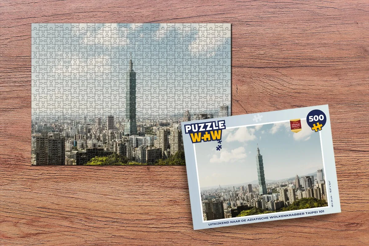 PuzzleWow Taipei 101 Legpuzzel 500 Stuks