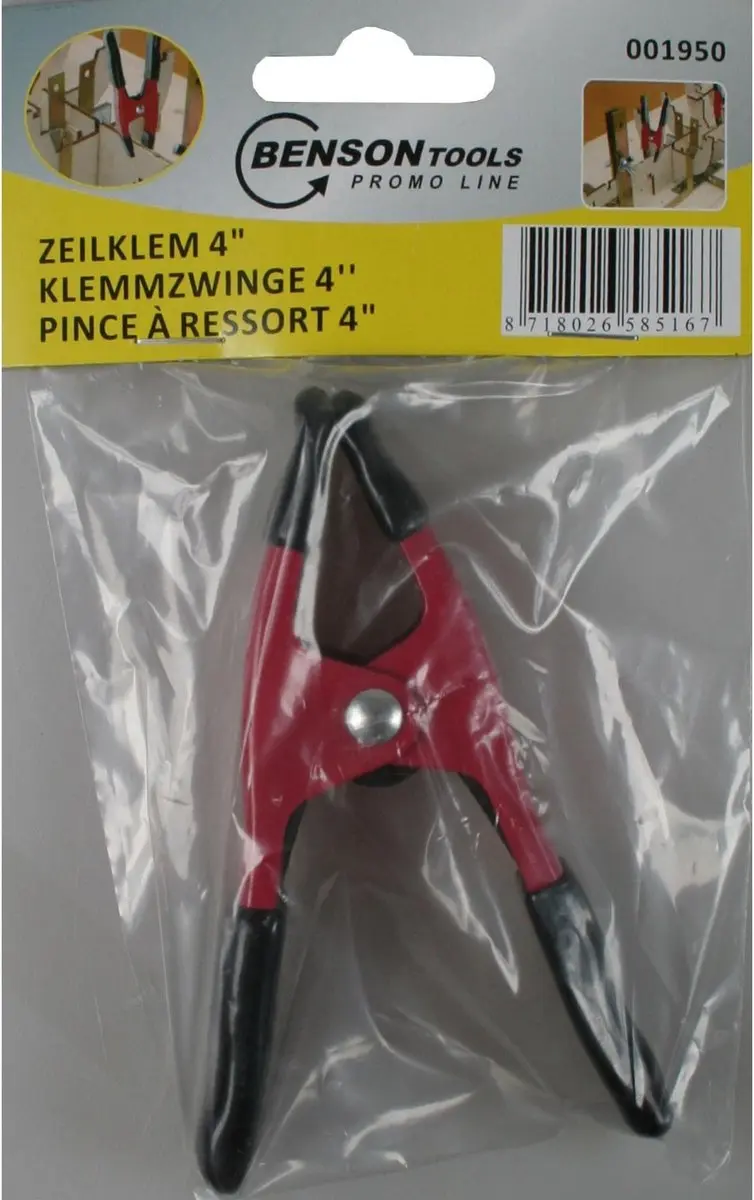 Benson Veerklem - Staal - Rood - afbeelding 5 van 6