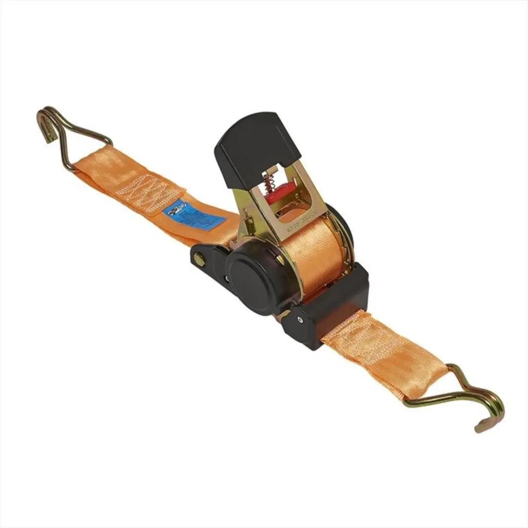 Spanband Met Ratel 450 Cm In Blister Zwart/oranje
