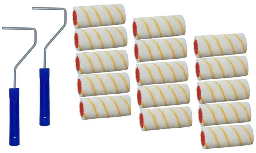 15x verfroller / vachtrollers incl 2 rollerbeugels