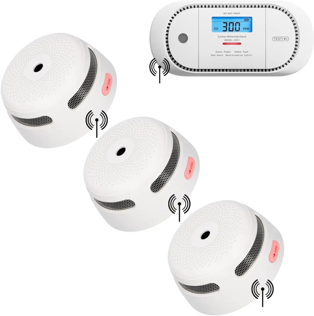 X-Sense Brandpreventieset XS01-W Draadloos koppelbare rookmelder en XC01P-WR Kop