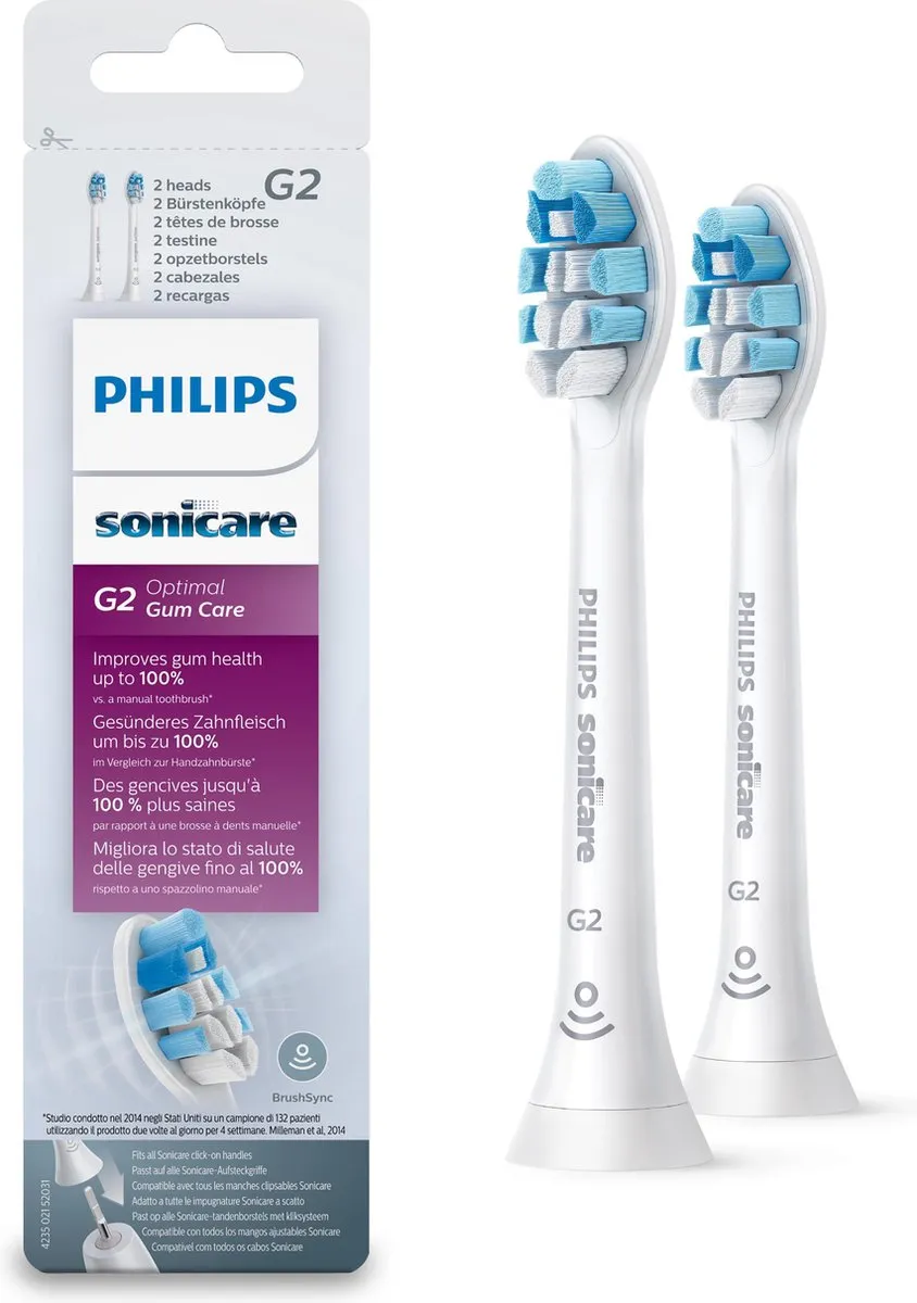 Philips Sonicare G2 HX9032/10 Opzetborstels - 2 Stuks