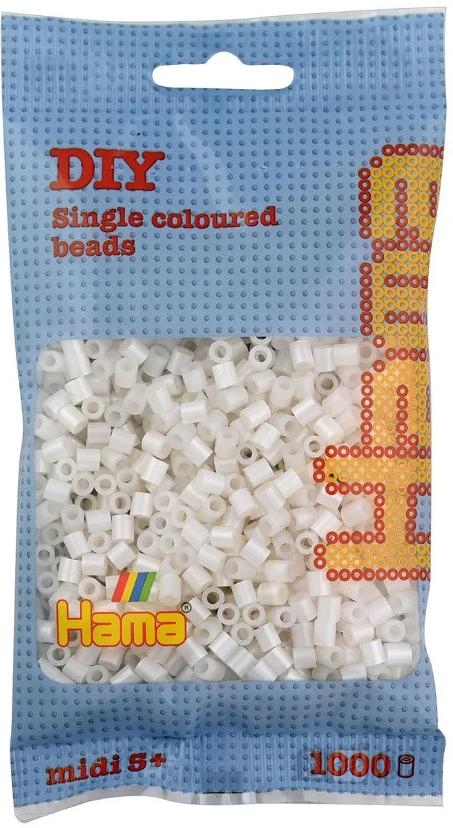 Hama Strijkkralen 1000 Stuks - Parelwit