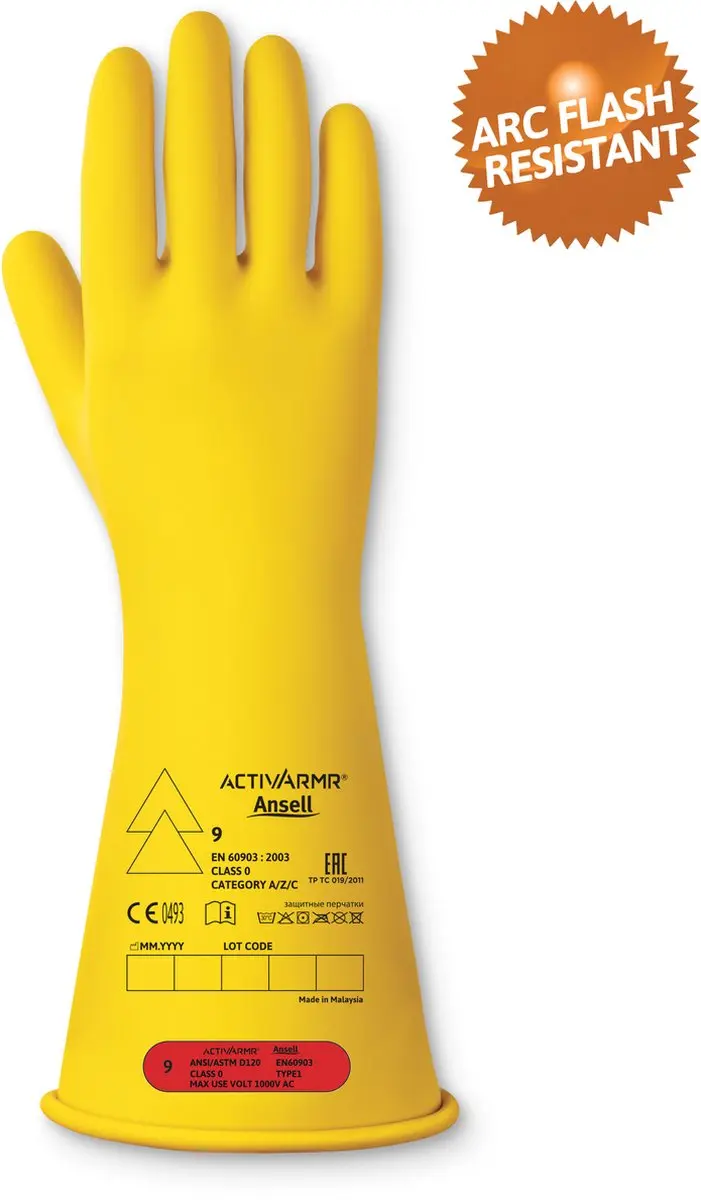 Ansell ActivArmr RIG014Y Elektricienhandschoen