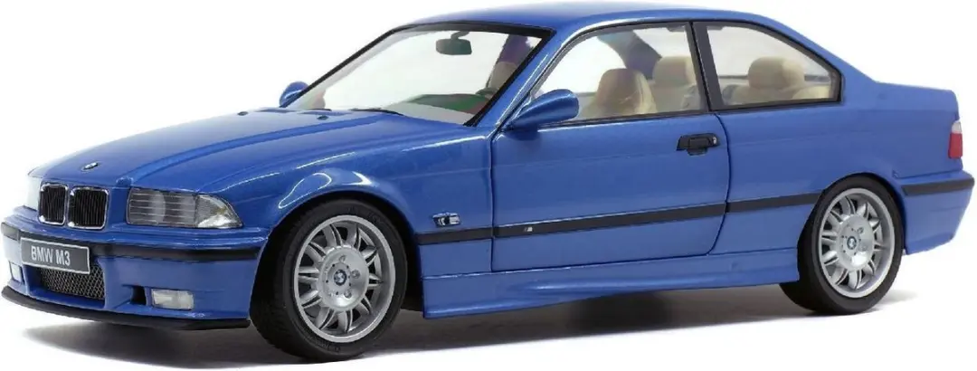 Solido BMW E36 Coupé M3 blauw 1:18