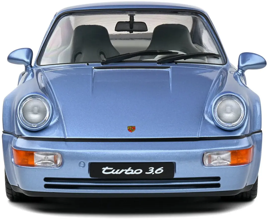 Solido Porsche 911 (964) Turbo 1990 Auto - 1:18 - Blauw - afbeelding 3 van 6