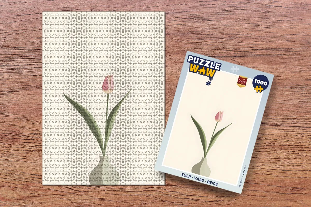 PuzzleWow Tulp - Vaas Legpuzzel 1000 Stuks