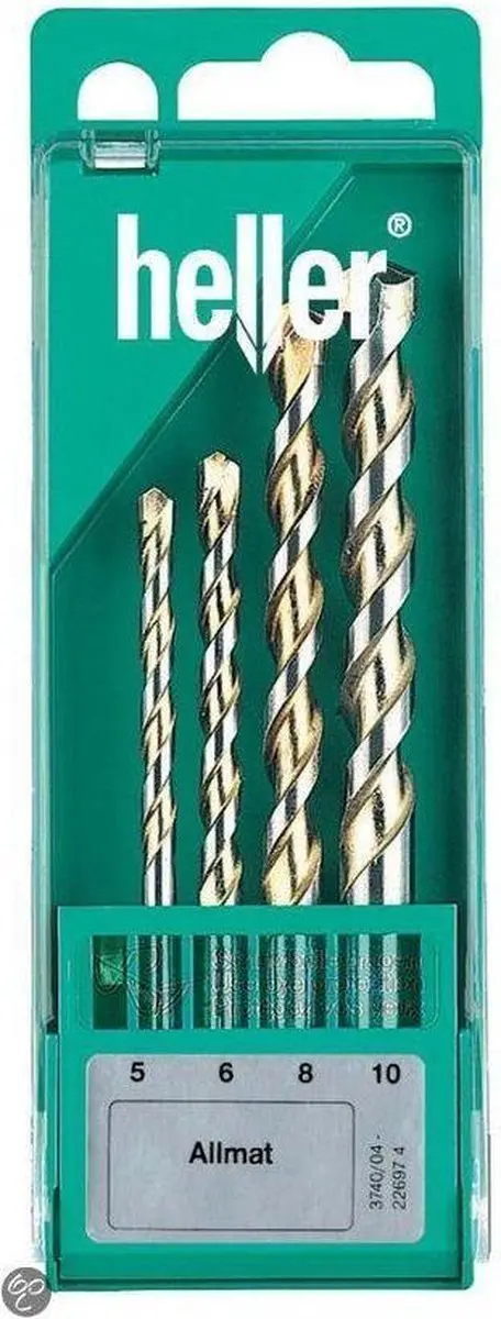 Heller 22697 Universele Boorset Allmat 4-delig - afbeelding 3 van 3