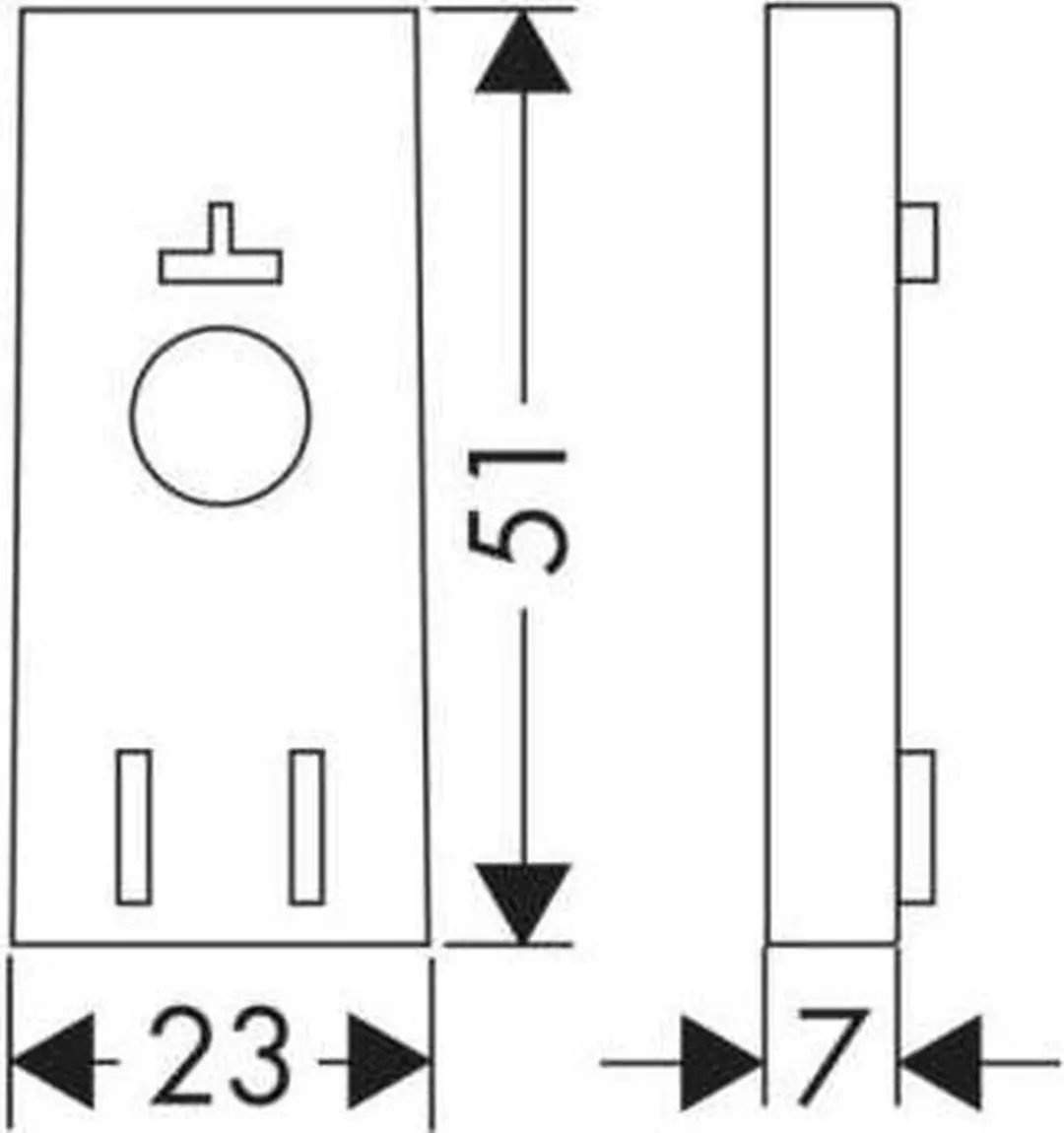Hansgrohe Raindance Unica S Puro opvulstukje glijstang chroom - afbeelding 3 van 3