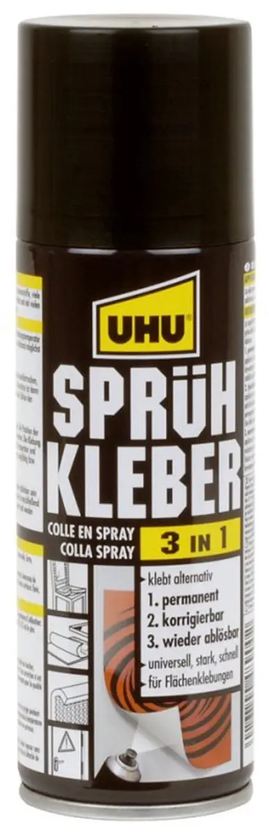 UHU spuitlijm 3-in-1 herpositioneerbaar 200 ml