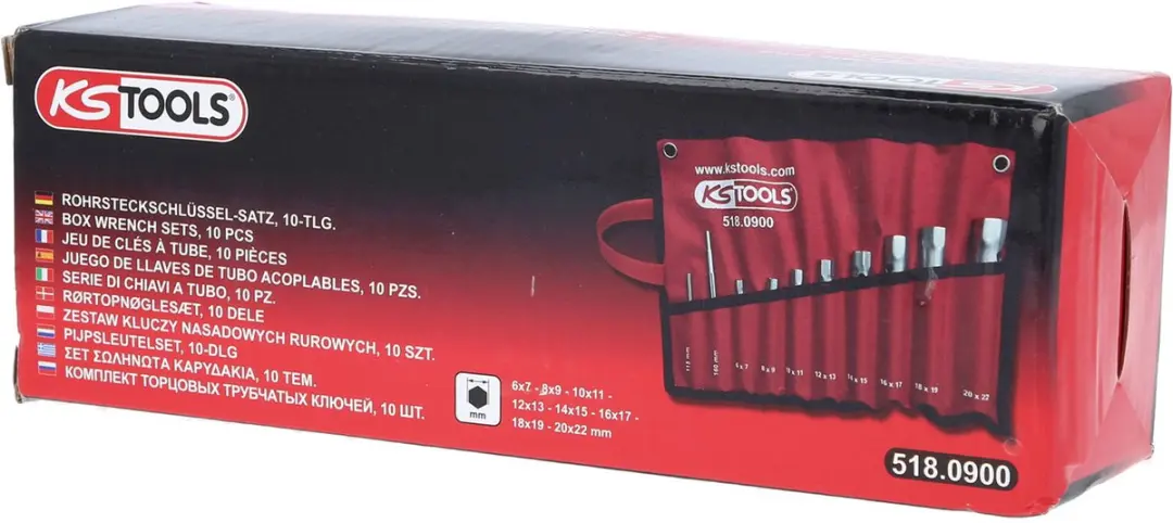 KS Tools 518.0900 Zeskant Pijpsleutel 10-delig - afbeelding 6 van 6