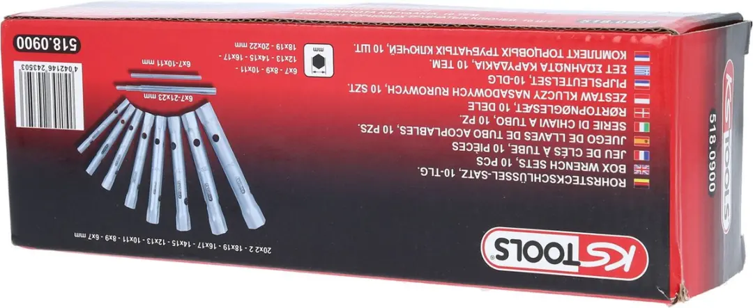 KS Tools 518.0900 Zeskant Pijpsleutel 10-delig - afbeelding 3 van 6