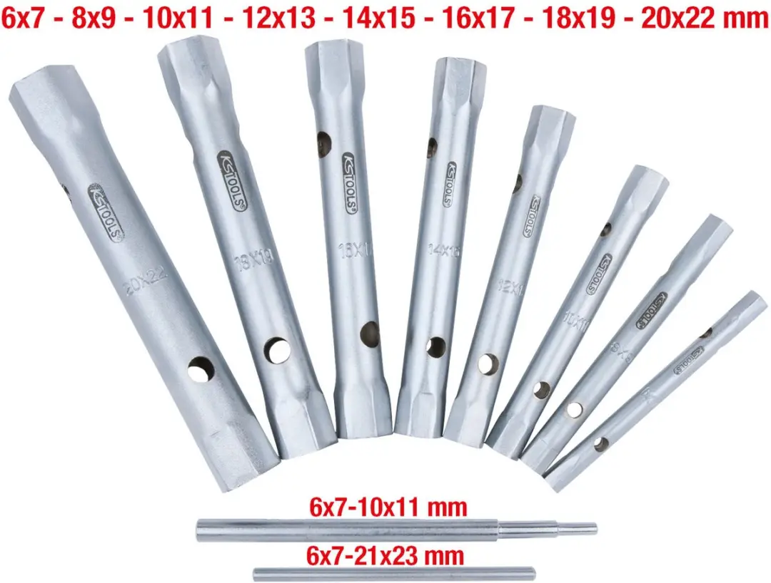 KS Tools 518.0900 Zeskant Pijpsleutel 10-delig - afbeelding 5 van 6