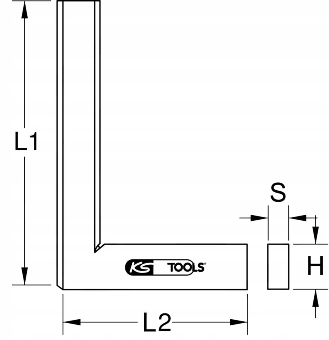 KS Tools Platte Hoek 100mm