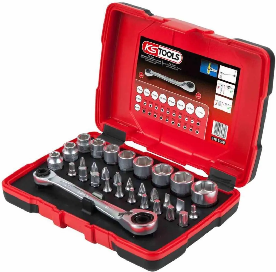 KS Tools 918.3050 Dopsleutelset 1/4" 31-delig